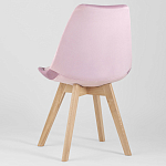 Стул с мягким велюровым сиденьем Arvika Pink варинант исполнения - 5 | Loft Concept в Костроме