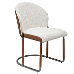 Стул мягкий с обивкой из рогожки и экокожи Contrasting Performance варинант исполнения - 5 | Loft Concept в Костроме