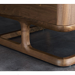 Прикроватный деревянный столик с 2-мя ящиками Moon Walnut Furniture варинант исполнения - 6 | Loft Concept в Костроме