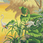 Обои ручная роспись Le Brésil Special Colourway варинант исполнения - 2 | Loft Concept в Костроме