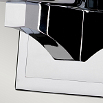 Бра для ванных комнат с белым цилиндрическим плафоном на прямоугольном основании цвета хром Feiss варинант исполнения - 4 | Loft Concept в Костроме