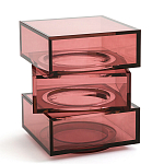 Стол журнальный в форме кубов Acrylic Furniture Lumina Crimson Clarity варинант исполнения - 1 | Loft Concept в Костроме