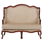 Диван двухместный из натурального бука бежевый Solid Luxury варинант исполнения - 1 | Loft Concept в Костроме