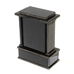 Часы настольные черные из натурального камня Обсидиан Stone Clock варинант исполнения - 3 | Loft Concept в Костроме