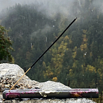 Подставка под благовония из эпоксидной смолы с цветами прямоугольная черная Epoxy Flowers Incense Stand Black варинант исполнения - 3 | Loft Concept в Костроме