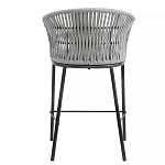 Стул барный с декоративным плетением на спинке и подлокотниках Chair Weave варинант исполнения - 4 | Loft Concept в Костроме