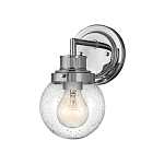 Бра для ванных комнат с прозрачным шарообразным плафоном из стекла с пузырьками на круглом основании Hinkley варинант исполнения - 6 | Loft Concept в Костроме