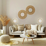 Бра в форме диска с перламутровыми прямоугольниками из морской ракушки Touch of Marine Charm варинант исполнения - 4 | Loft Concept в Костроме