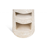 Керамический столик с деревянной столешницей "Пешка" варинант исполнения - 4 | Loft Concept в Костроме