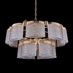 Люстра двухъярусная с текстурными овальными абажурами Splendor Palace Style варинант исполнения - 2 | Loft Concept в Костроме