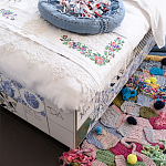 Дизайнерская кровать с системой хранения варинант исполнения - 4 | Loft Concept в Костроме