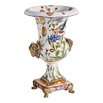 Ваза из фарфора с бронзовыми Овнами Bronze Aries варинант исполнения - 3 | Loft Concept в Костроме