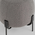 Пуф в ткани букле темно-серого цвета Pikelet варинант исполнения - 4 | Loft Concept в Костроме