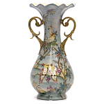 Ваза фарфоровая с попугаями Gaya варинант исполнения - 2 | Loft Concept в Костроме