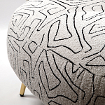 Кресло мягкое с принтом на золотистых ножках Onlooker варинант исполнения - 3 | Loft Concept в Костроме