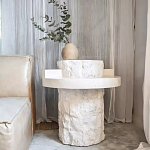 Дизайнерский журнальный стол цилиндрической формы фактурный Mylepen варинант исполнения - 2 | Loft Concept в Костроме